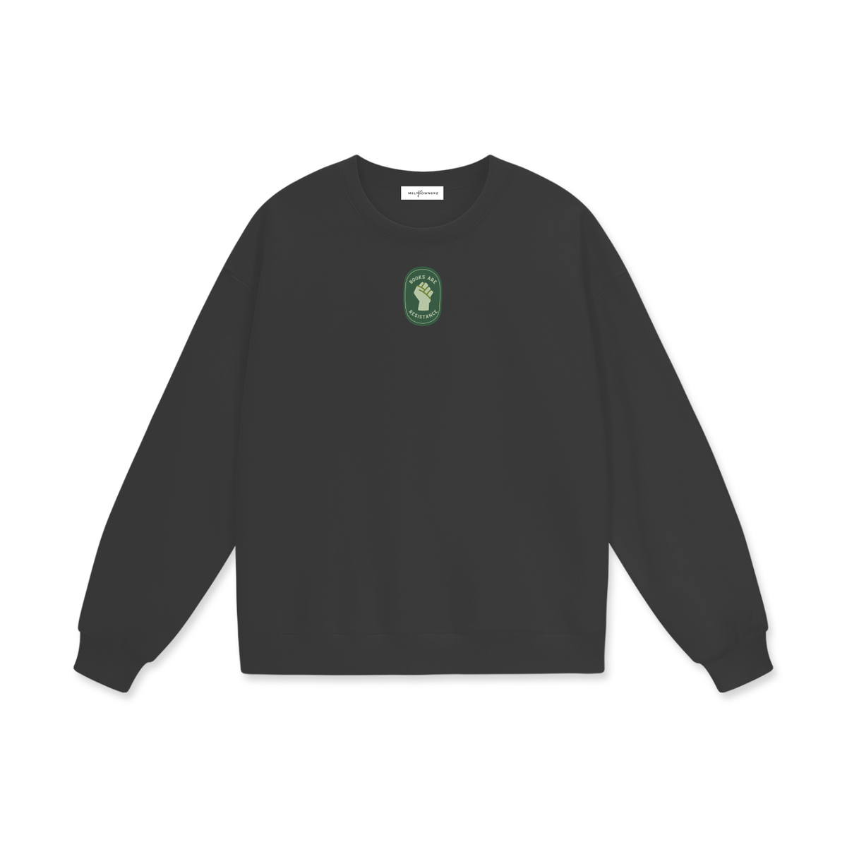 Books Are Resistance (Patch) Heavyweight Drop Shoulder Sweatshirt