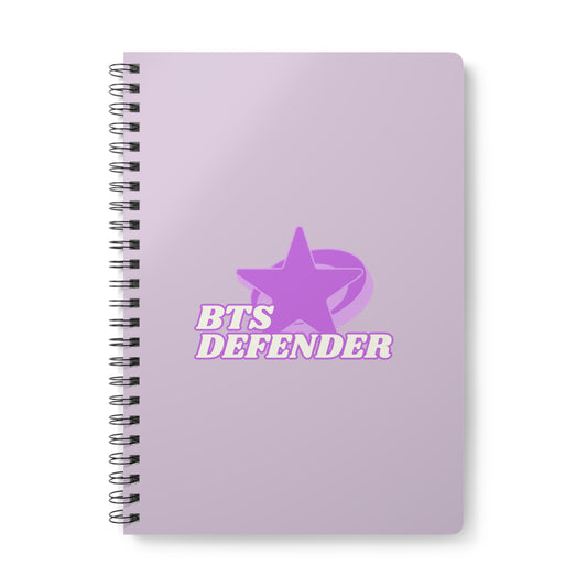 BTS Defender Wirobound Softcover Notebook, A5