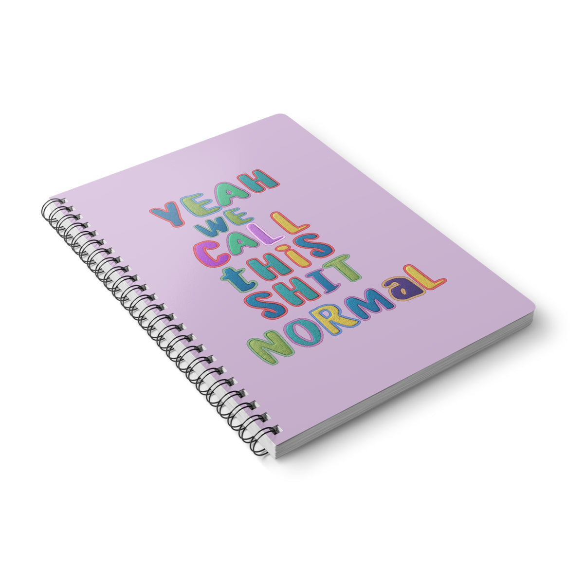 Yeah We Call This Normal (Letters) Wirobound Softcover Notebook, A5