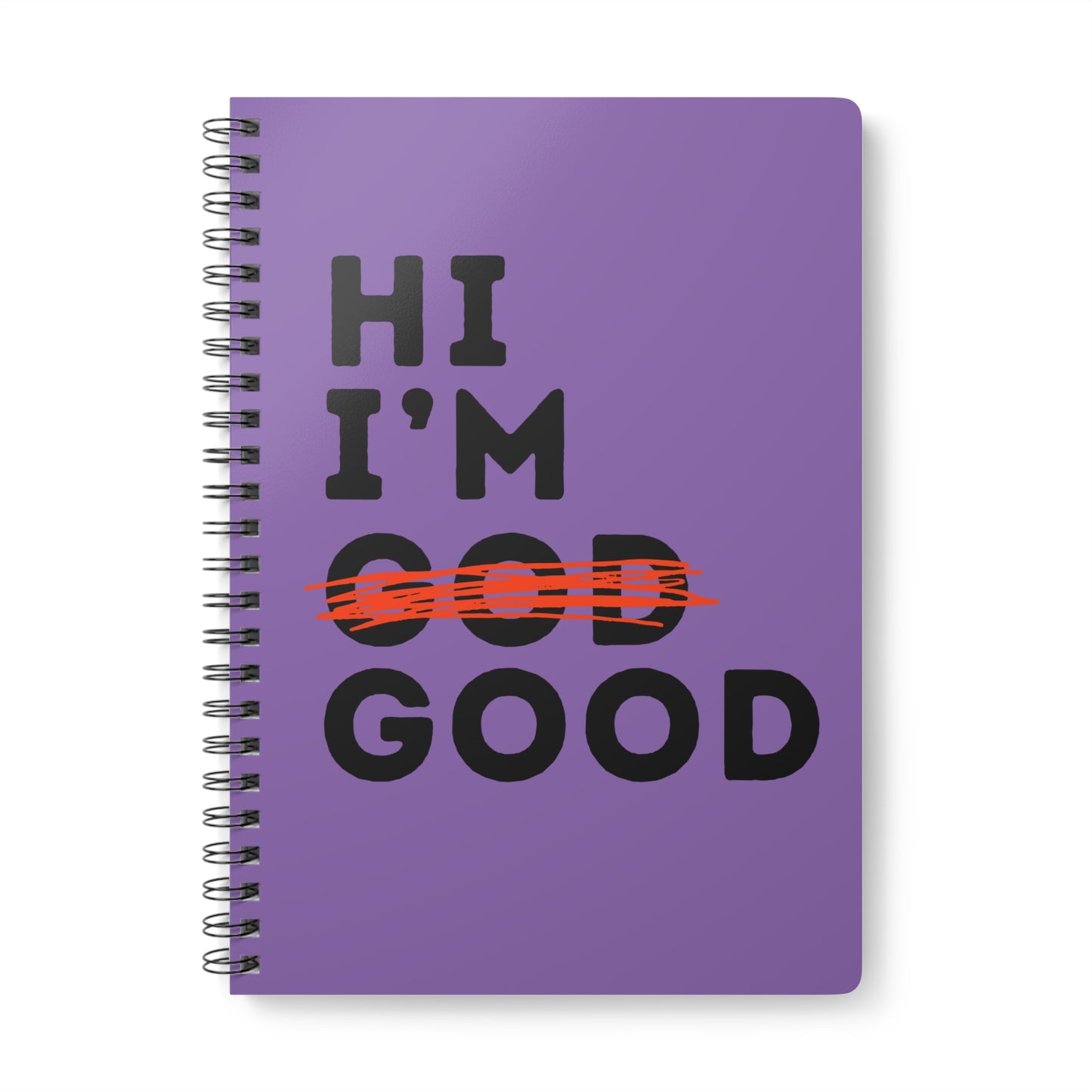 Hi I'm God Wirobound Softcover Notebook, A5