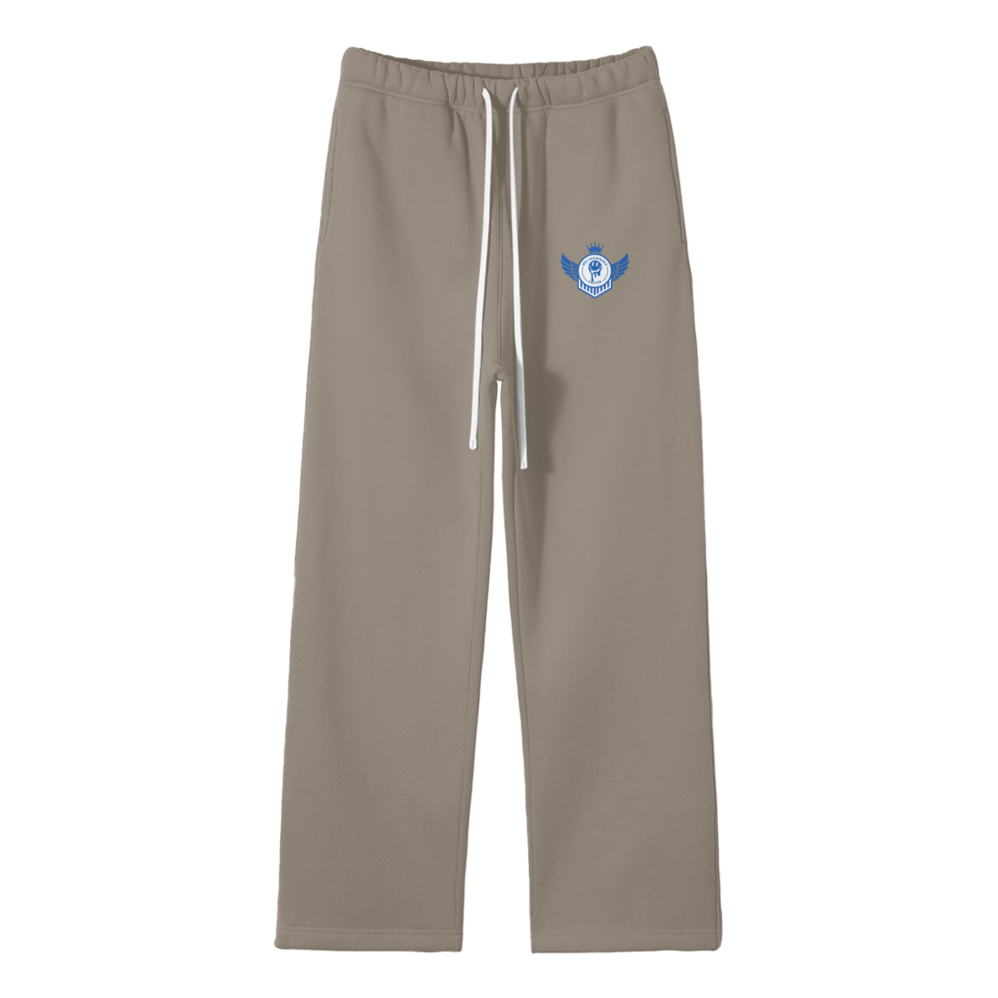 Meltdownerz United (Blue) Streetwear Fleece Straight Leg Pants