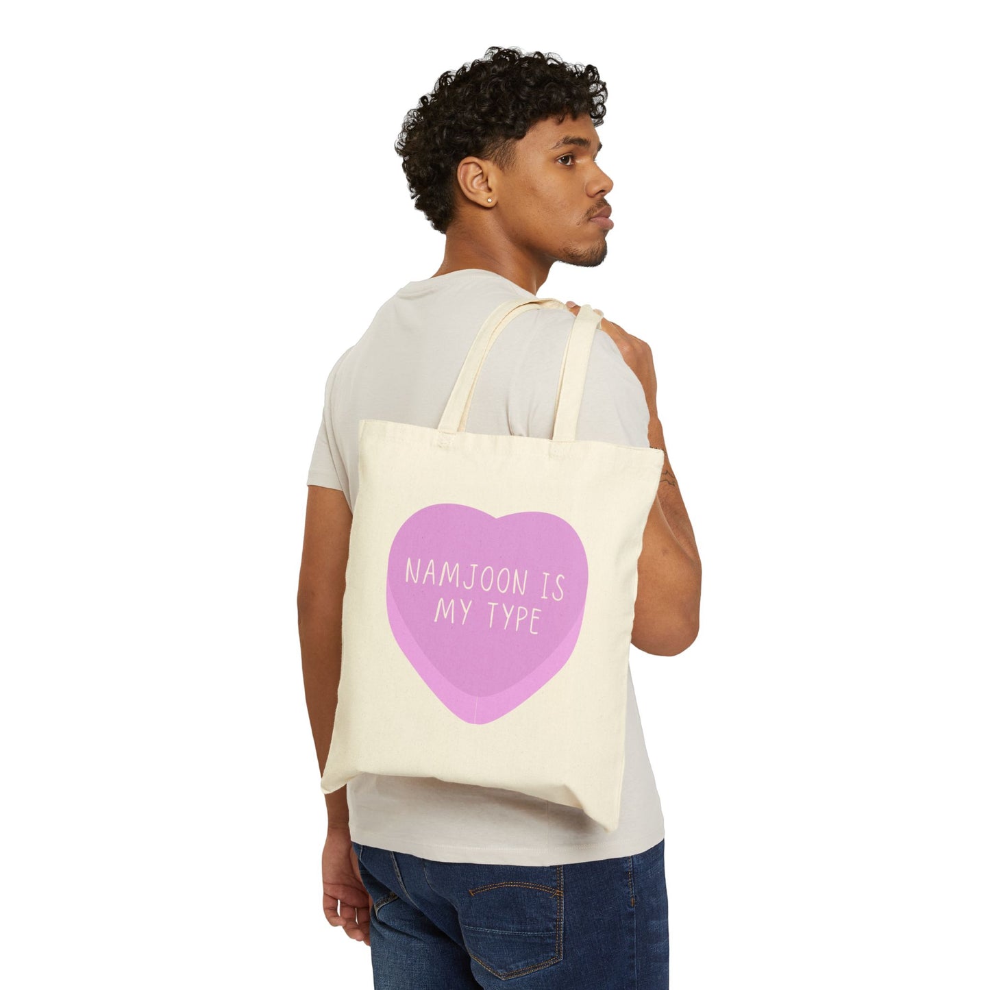 Namjoon Is My Type Cotton Canvas Tote Bag