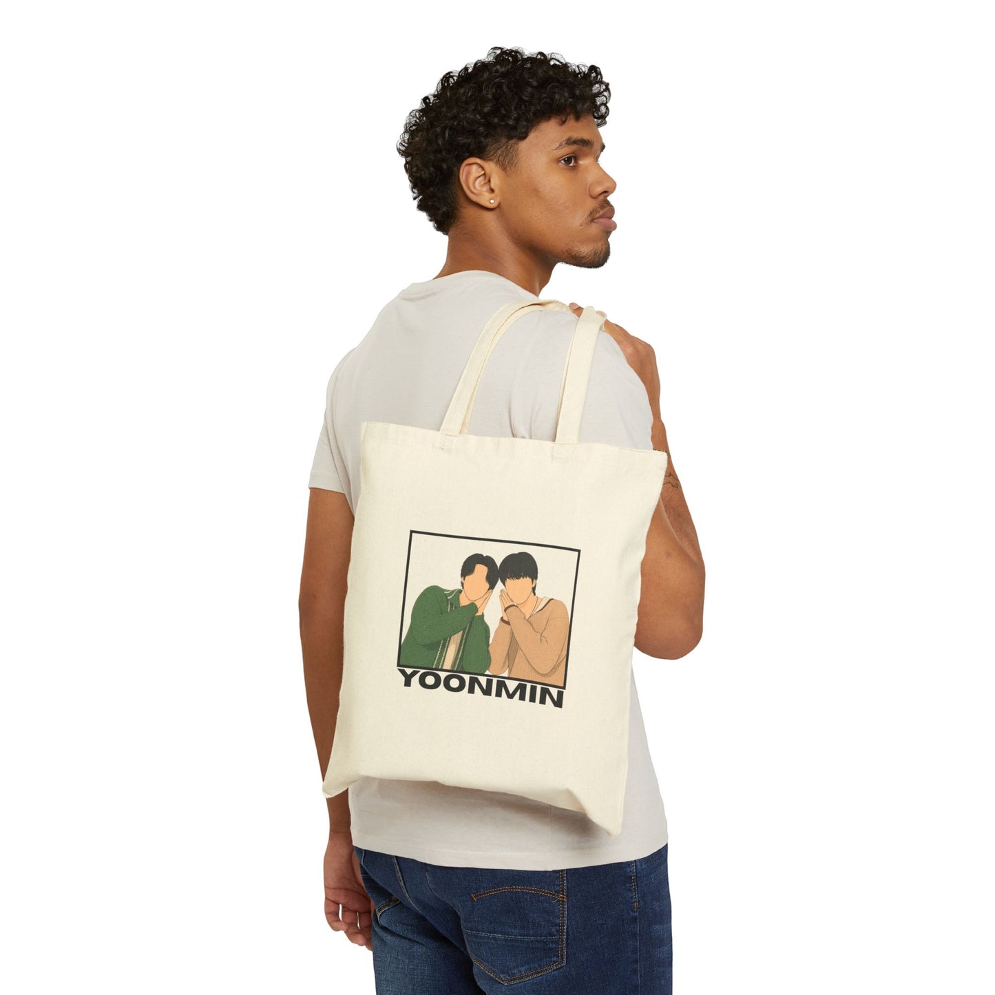 Yoonmin (Yoongi & Jimin) Cotton Canvas Tote Bag