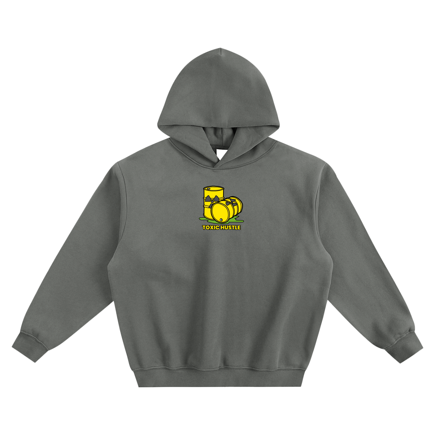 Toxic Hustle (Barrel) Fleeced Boxy Hoodie