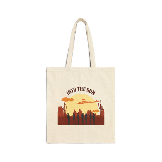 Into The Sun (Horizon) Cotton Canvas Tote Bag