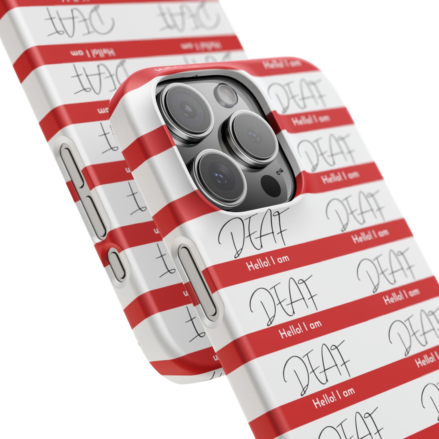 Hello I Am Deaf Snap Cases
