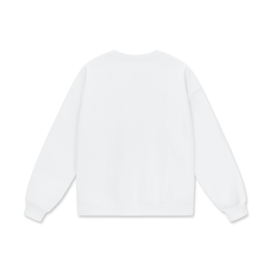 Meltdownerz Bonez Heavyweight Drop Shoulder Oversized Fleece Sweatshirt