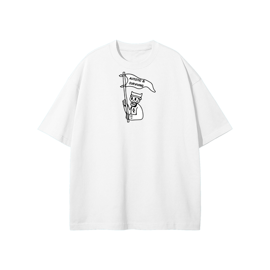Autistic & Surviving (1) Streetwear Heavyweight Loose Fit T-Shirt