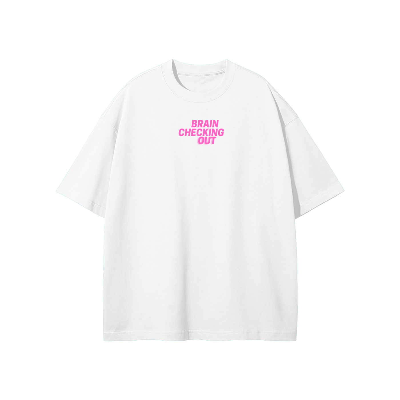 Brain Checking Out Streetwear Heavyweight Loose Fit T-Shirt