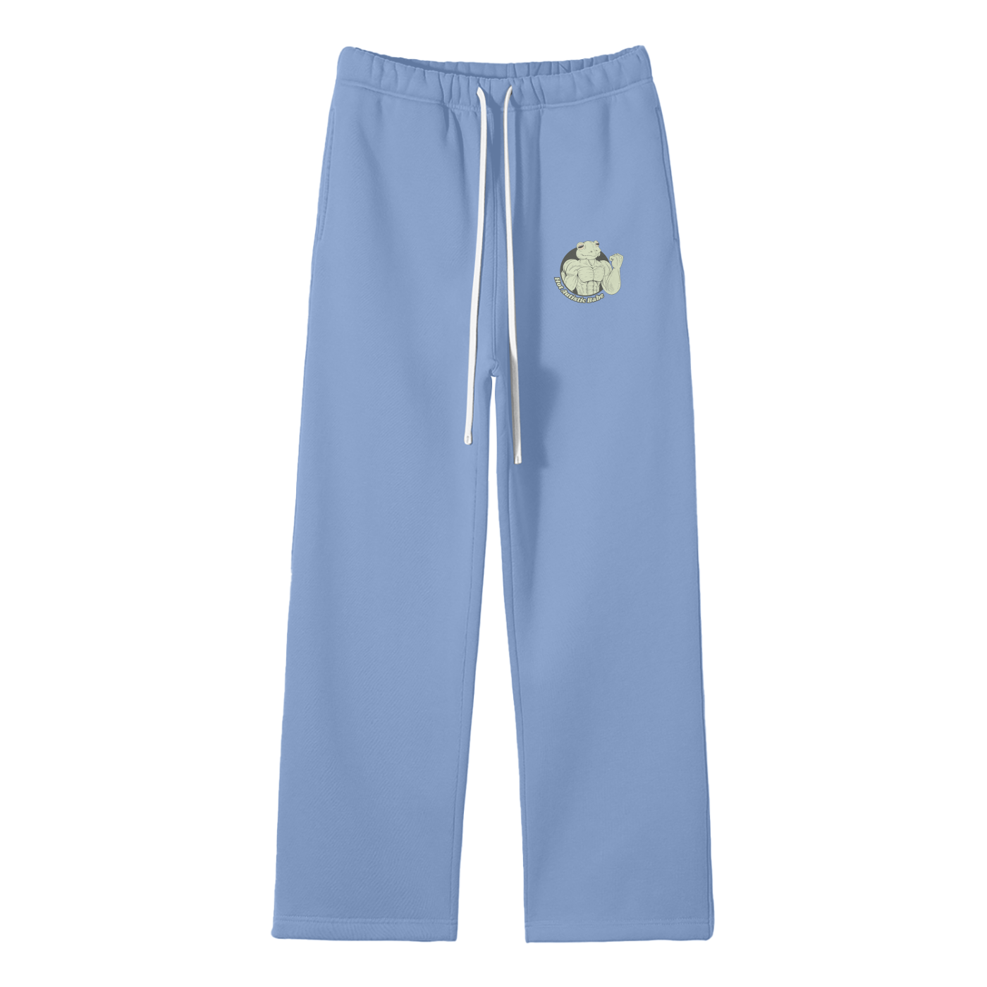 Hot Autistic Babe Streetwear Fleece Straight Leg Pants