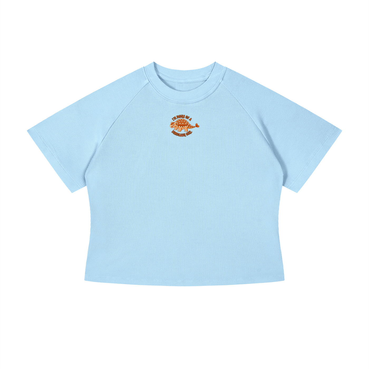 I'm More Of A Dinosaur Girl (Bumpy) Crop T-Shirt