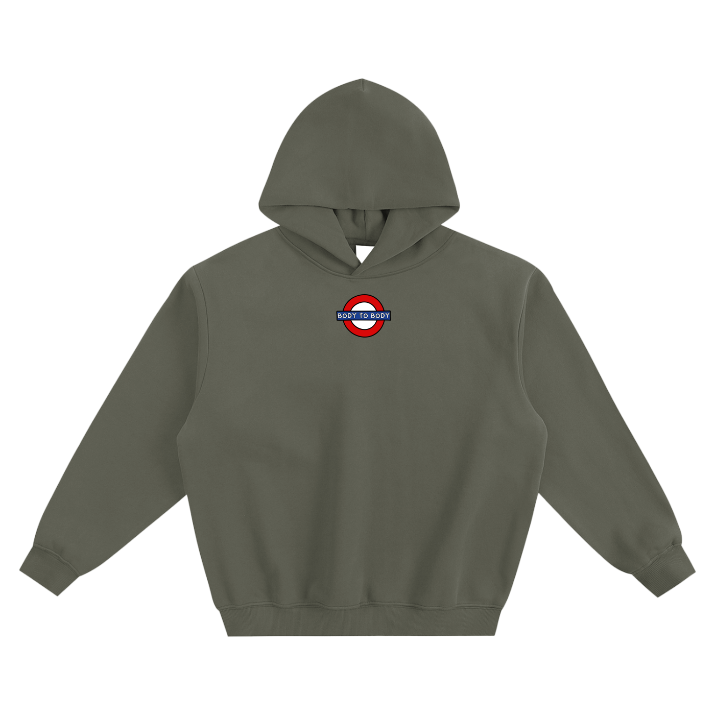 Body To Body (Underground) Fleeced Boxy Hoodie