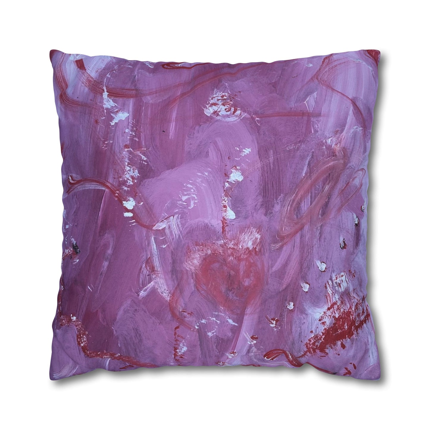 Bloody Valentine Square Poly Canvas Pillowcase