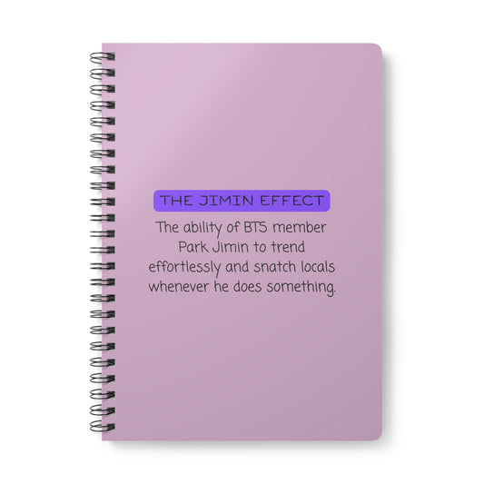 The Jimin Effect (Definition) Wirobound Softcover Notebook, A5