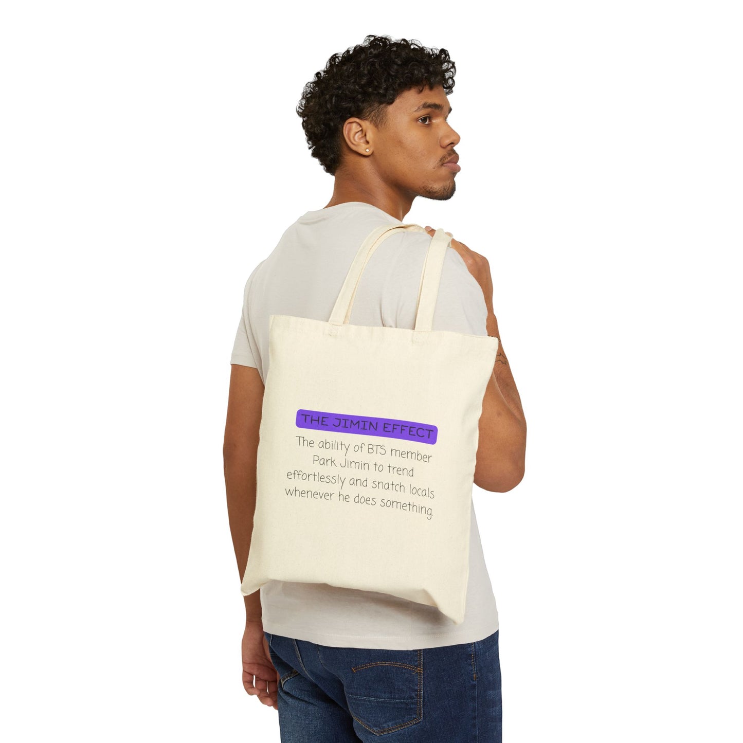 The Jimin Effect (Definition) Cotton Canvas Tote Bag