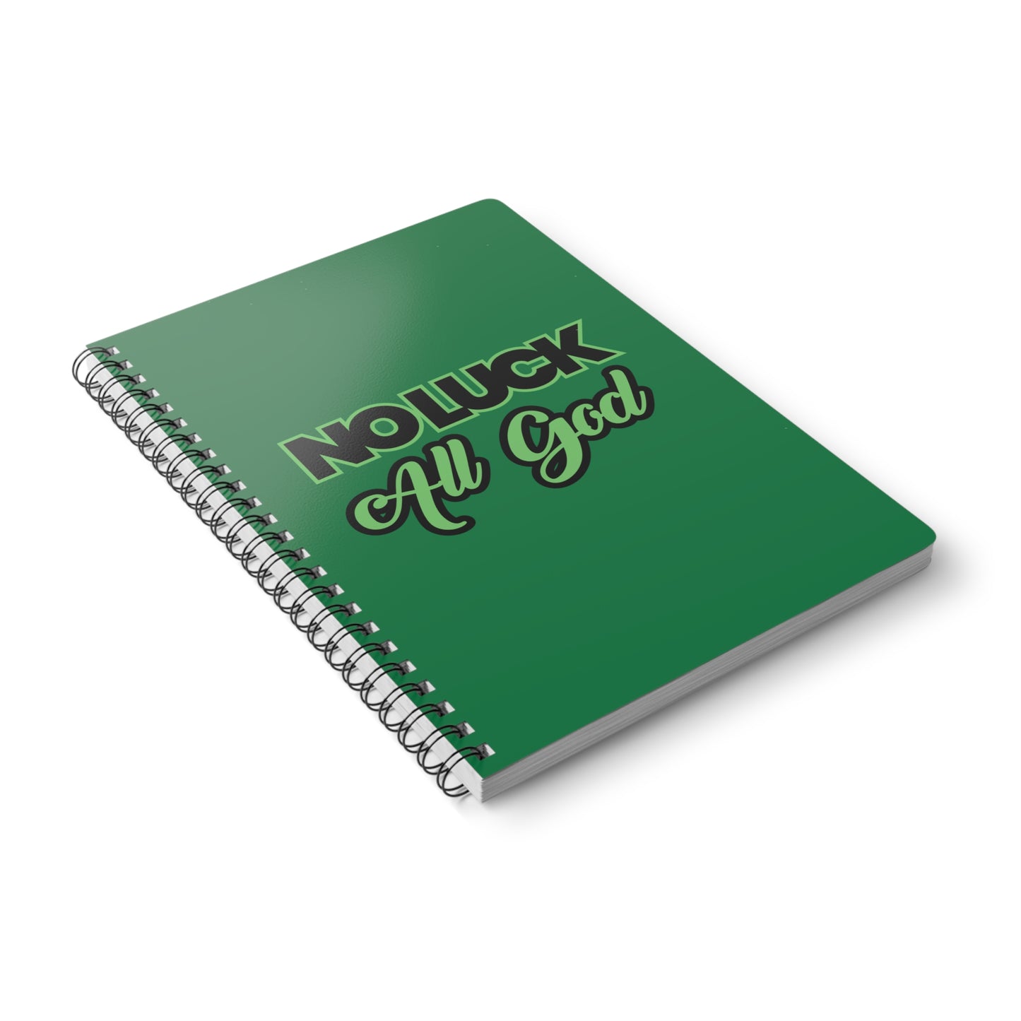 No Luck All God (2) Wirobound Softcover Notebook, A5