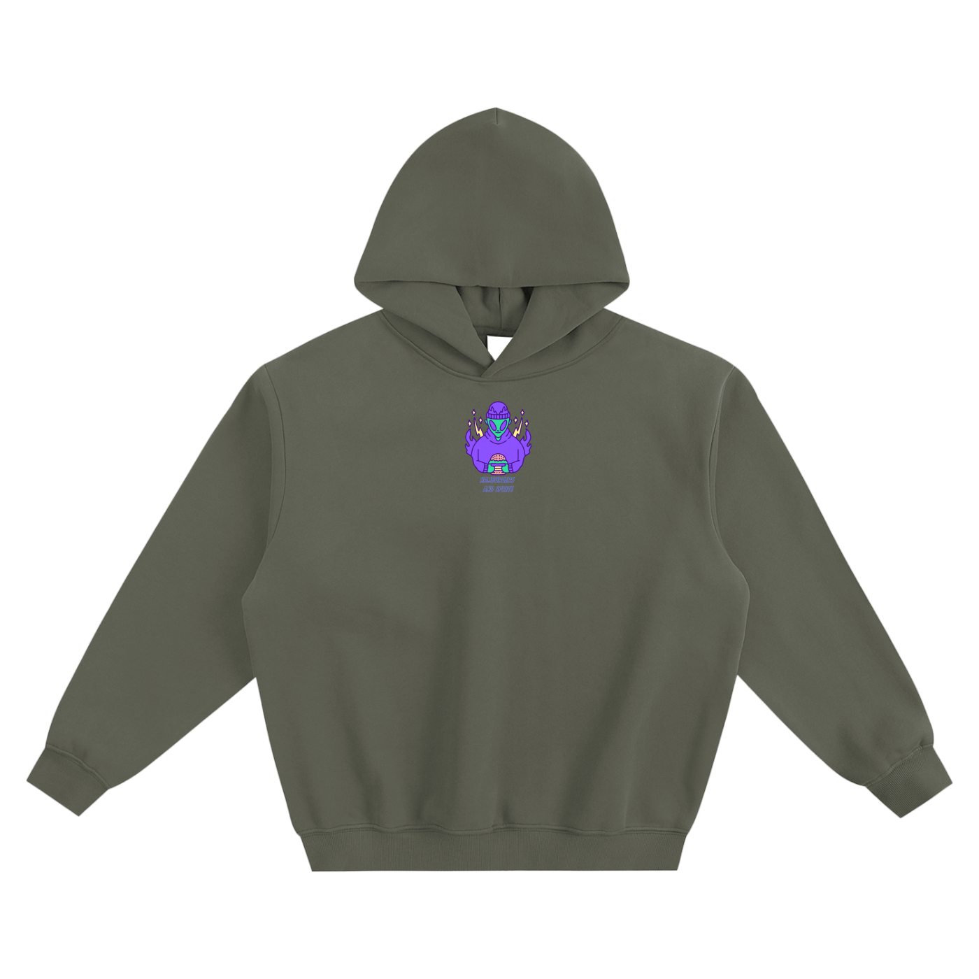 Hamburgers & Sprite (J Hope) Fleeced Boxy Hoodie