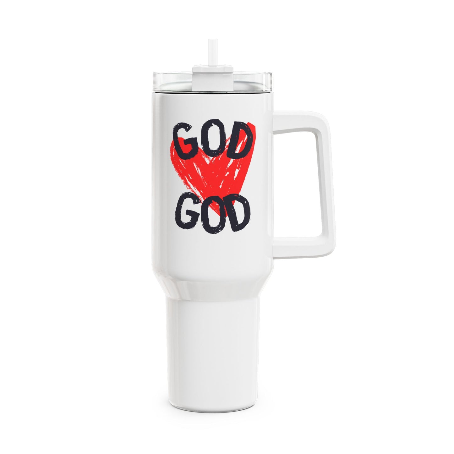 God (Heart) Tumbler, 40oz