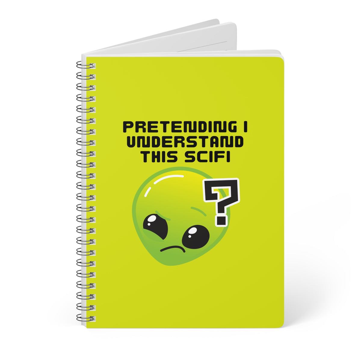 Pretending I Understand This Scifi Wirobound Softcover Notebook, A5