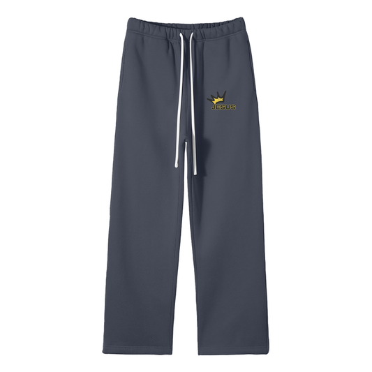 Jesus Is King Streetwear Fleece Straight Leg Pants