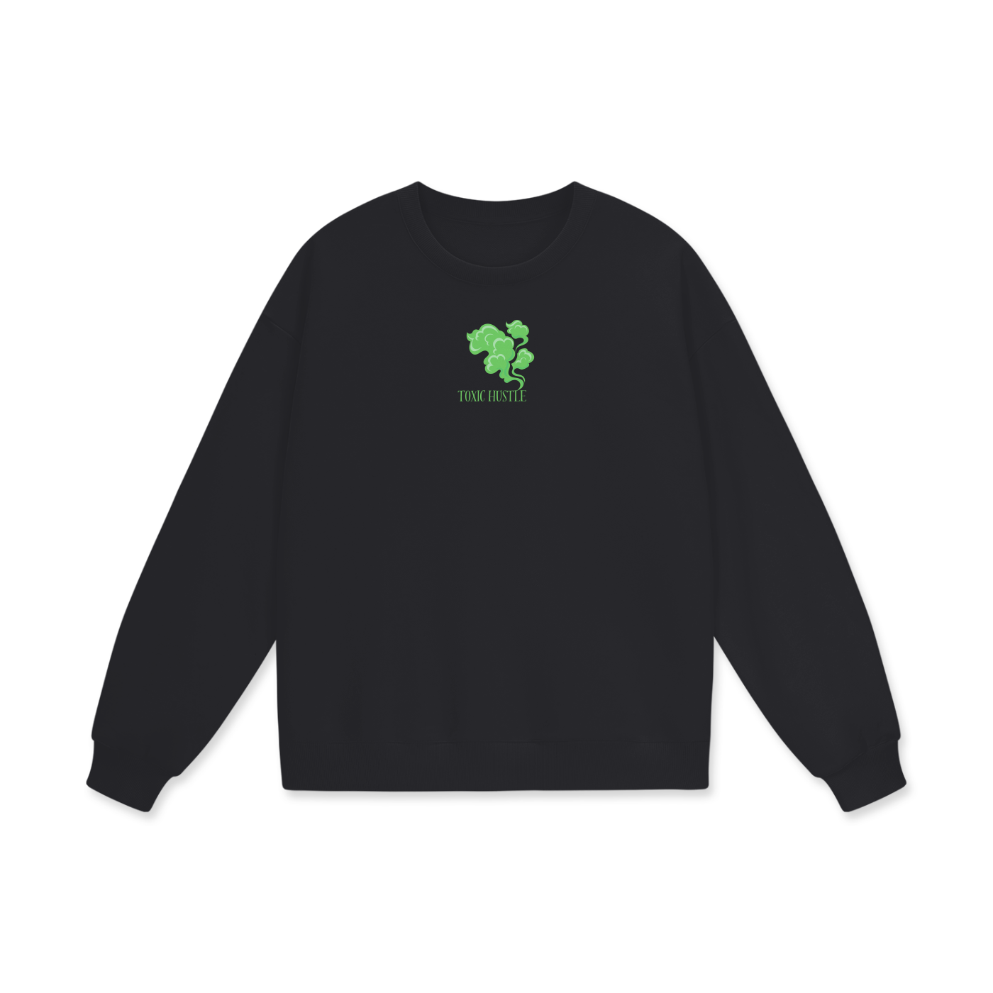 Toxic Hustle Heavyweight Drop Shoulder Oversized Fleece Sweatshirt