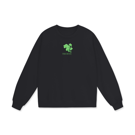 Toxic Hustle Heavyweight Drop Shoulder Oversized Fleece Sweatshirt