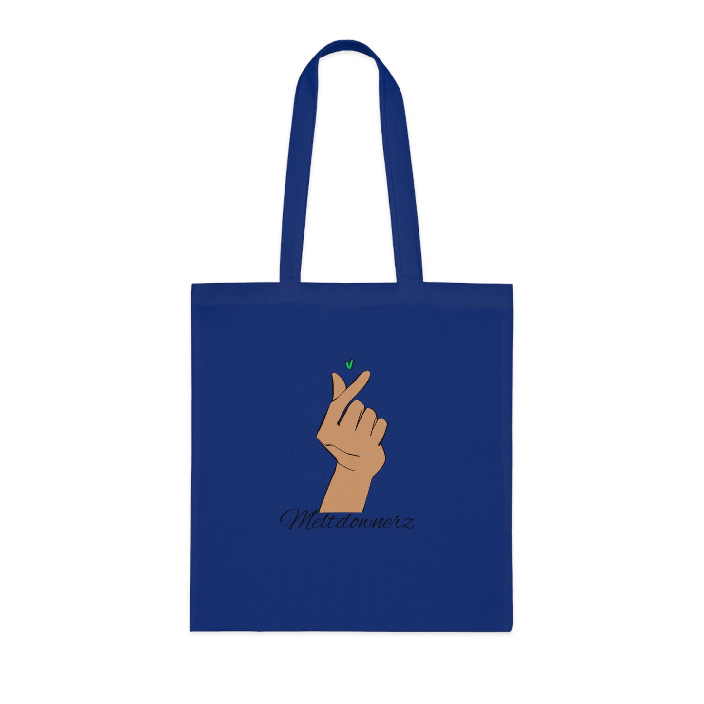 Meltdownerz Green Heart Cotton Tote