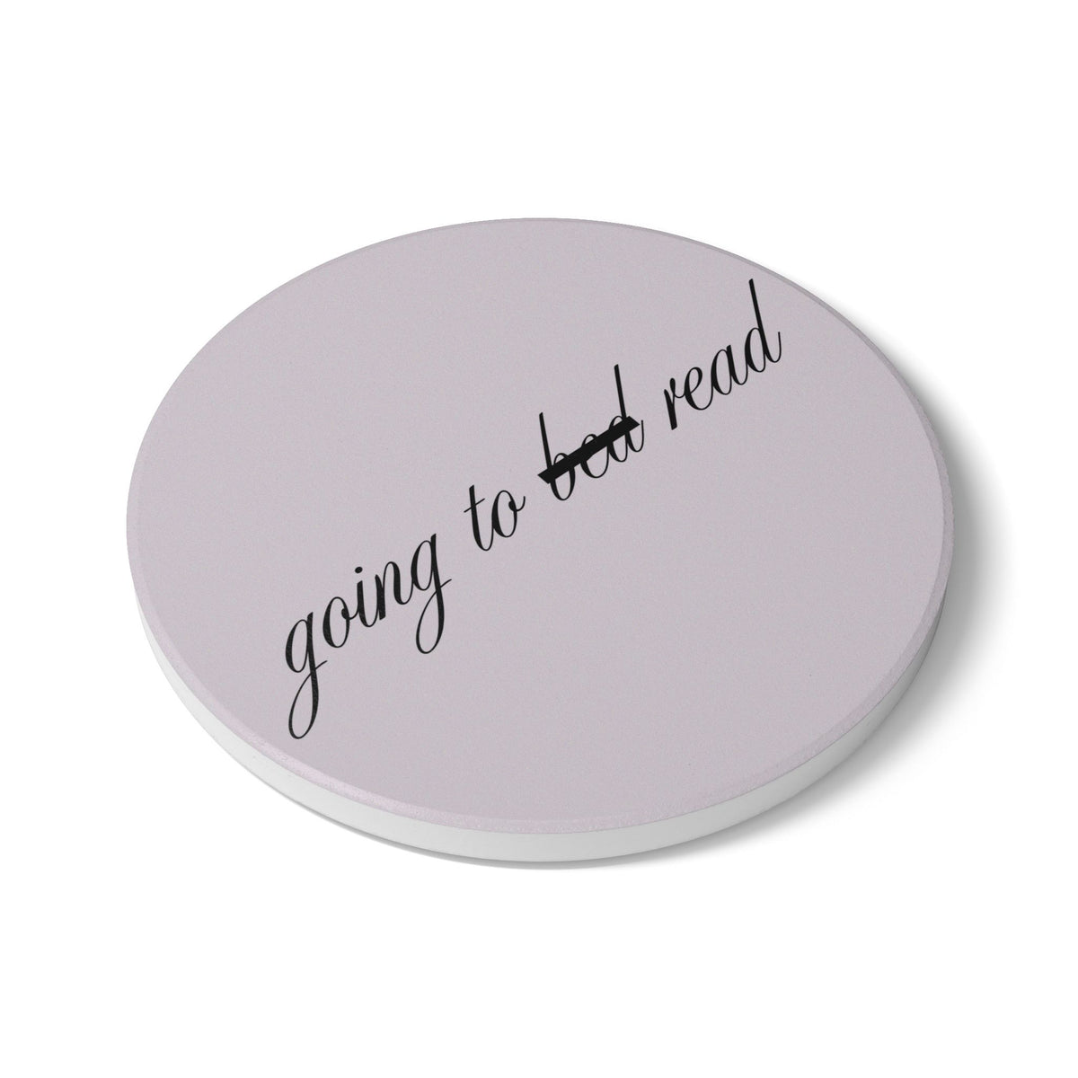 Going To Bed/Read Ceramic Coaster