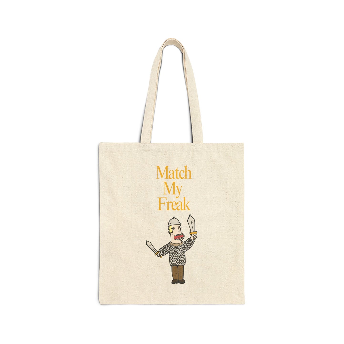 Match My Freak (Sword) Cotton Canvas Tote Bag