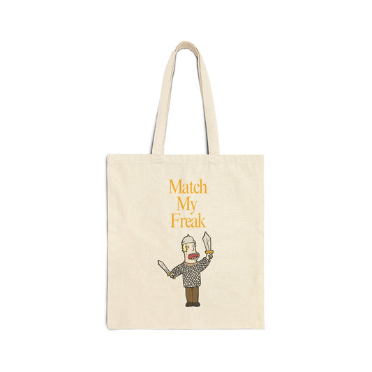 Match My Freak (Sword) Cotton Canvas Tote Bag