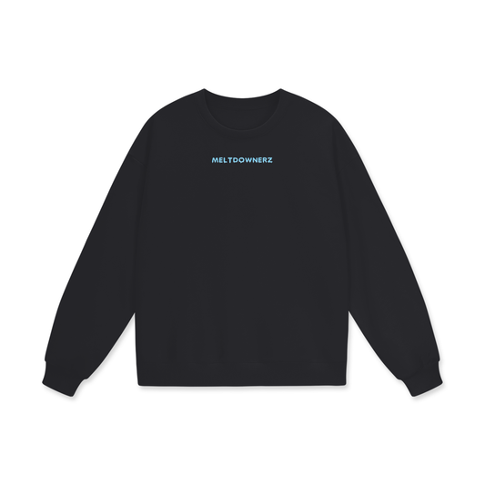 Meltdownerz Ice Heavyweight Drop Shoulder Oversized Fleece Sweatshirt