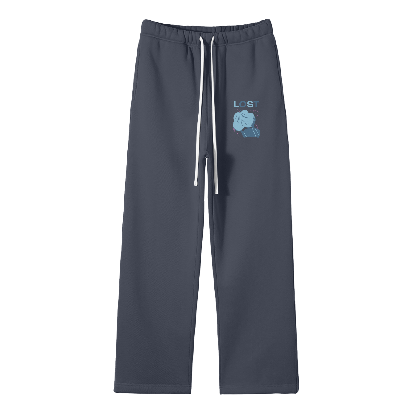 Lost Streetwear Fleece Straight Leg Pants