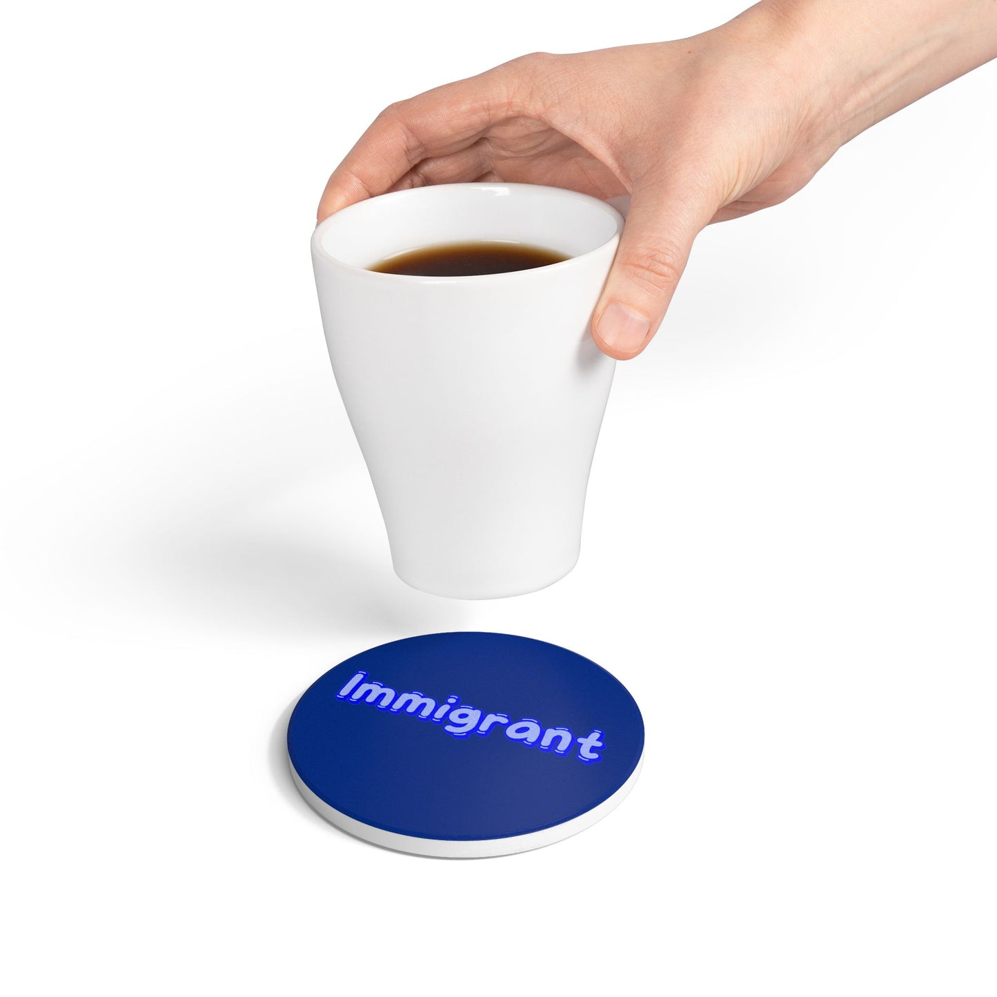 Immigrant (1) Ceramic Coaster