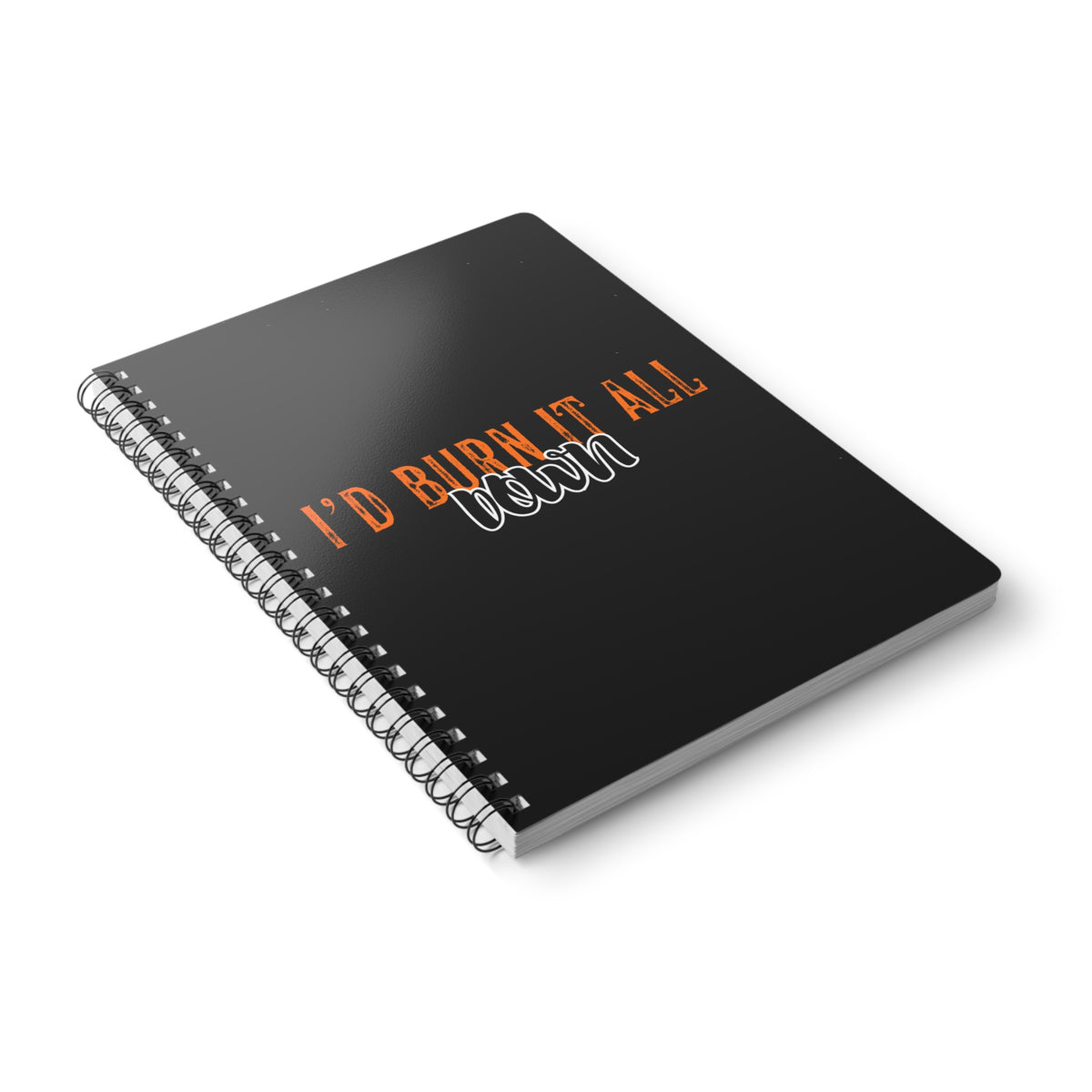 I'd Burn It All Down (Percy Jackson) Wirobound Softcover Notebook, A5