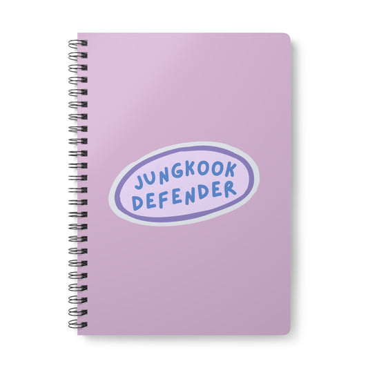 Jungkook Defender Wirobound Softcover Notebook, A5