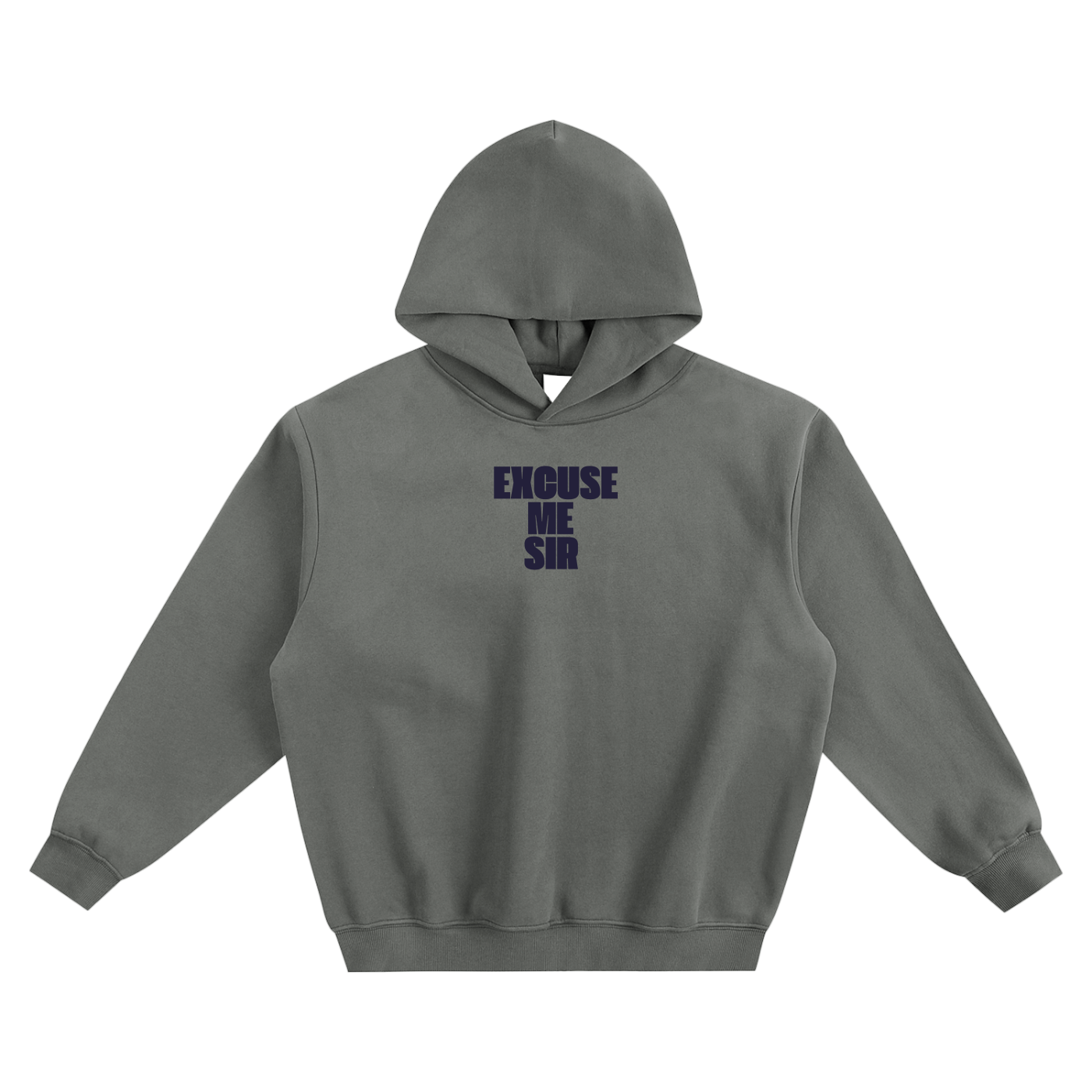 Excuse Me Sir Fleeced Boxy Hoodie