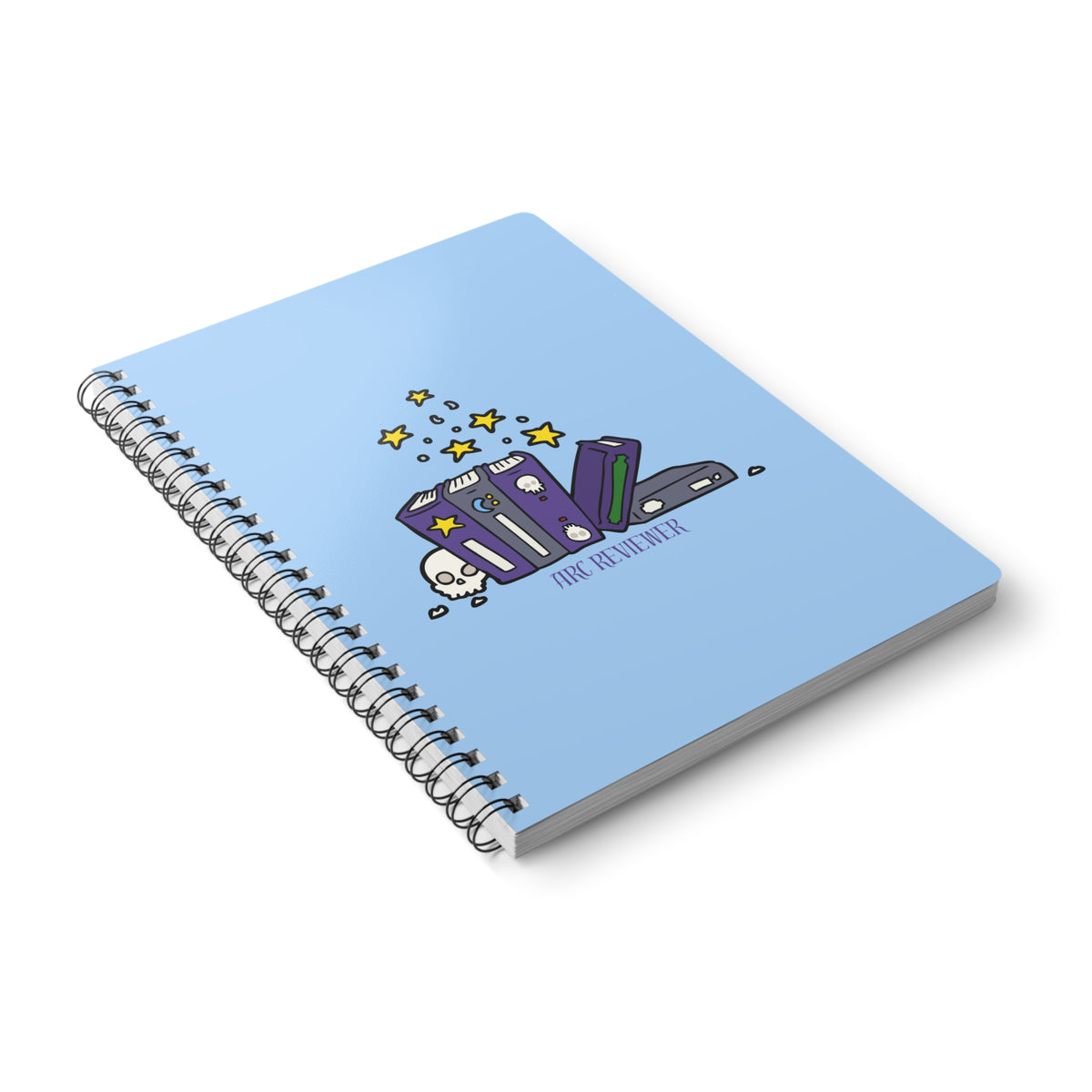 Arc Reviewer (Skull) Wirobound Softcover Notebook, A5