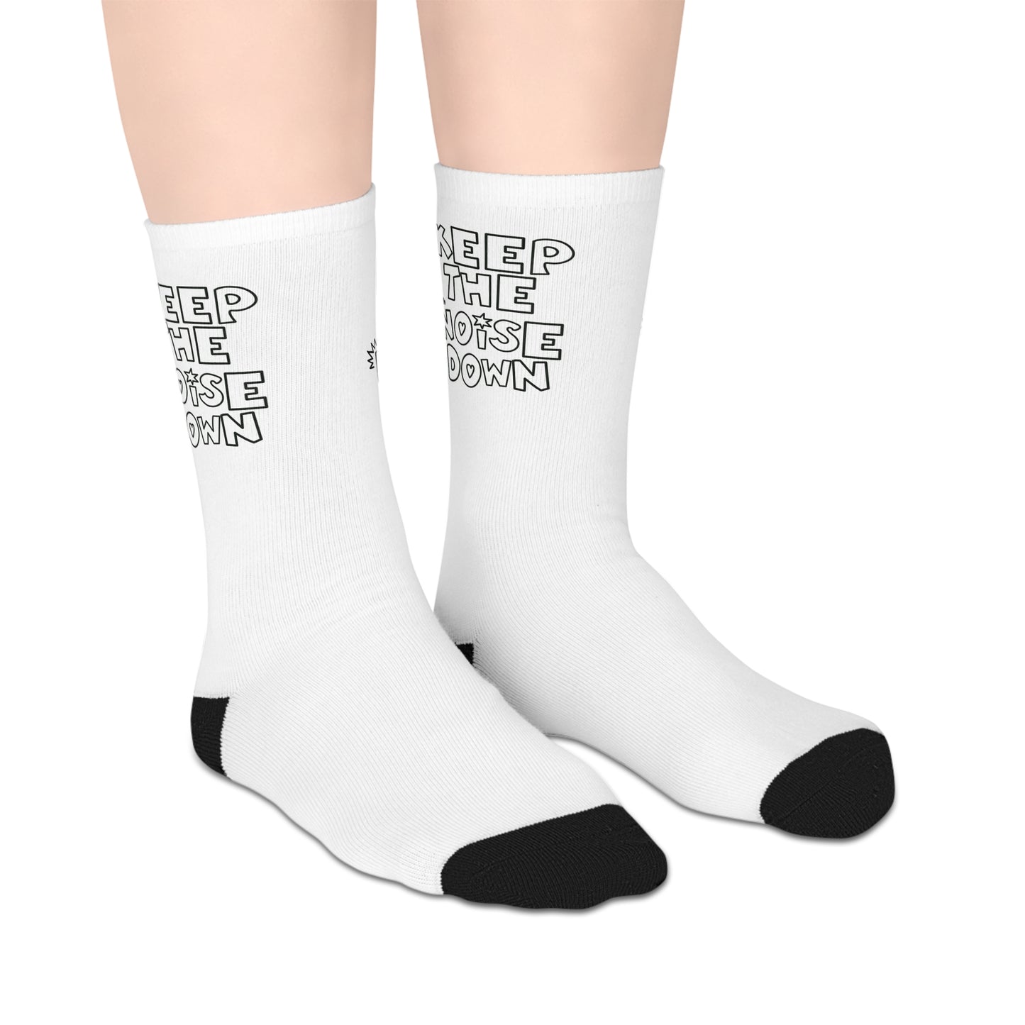Keep The Noise Down Mid-length Socks