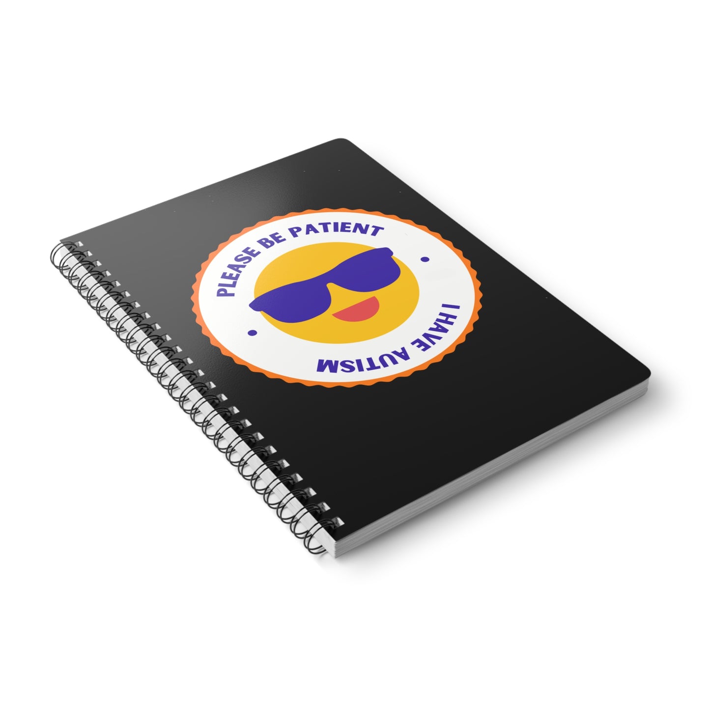 Please Be Patient, I Have Autism Wirobound Softcover Notebook, A5