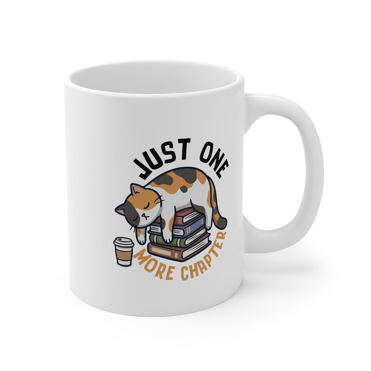 Just One More Chapter (Cat) 11oz White Mug