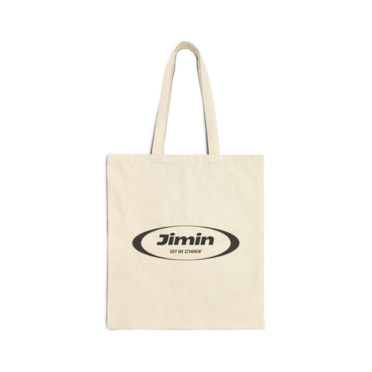 Jimin Got Me Stimmin' Cotton Canvas Tote Bag
