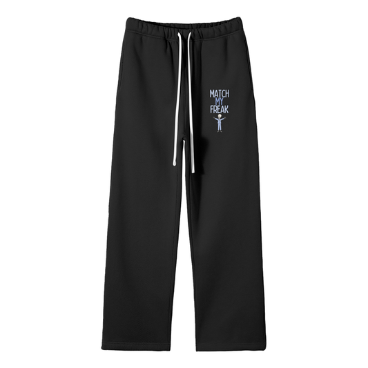 Match My Freak (Skeleton) Streetwear Fleece Straight Leg Pants