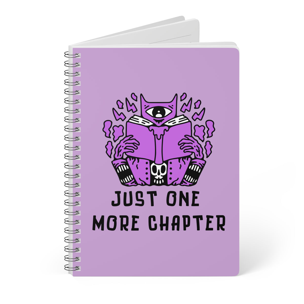 Just One More Chapter Wirobound Softcover Notebook, A5