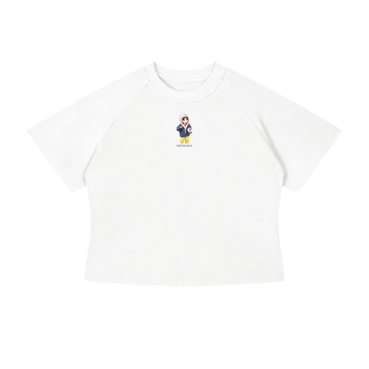 Winter Bear (Taehyung) Crop T-Shirt