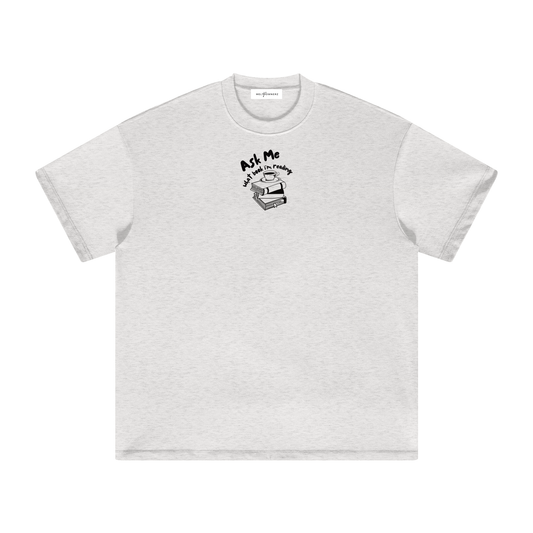 Ask Me What Book I'm Reading (Coffee) Heavyweight T-Shirt