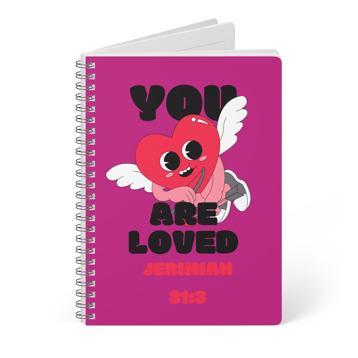 You Are Loved Wirobound Softcover Notebook, A5