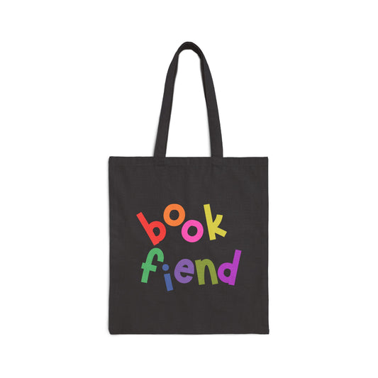 Book Fiend Cotton Canvas Tote Bag