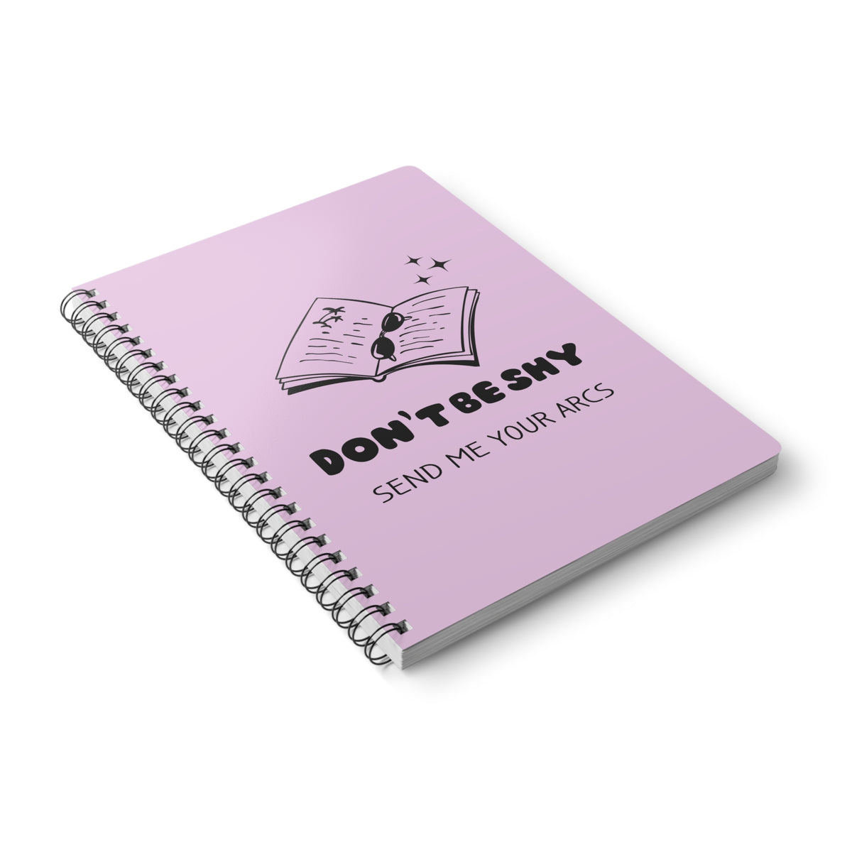 Don't Be Shy Send Me Your Arcs Wirobound Softcover Notebook, A5