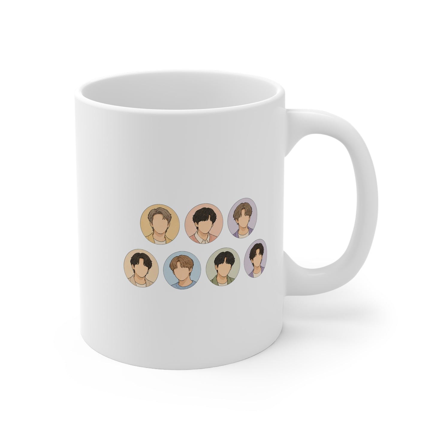 BTS All Members 11oz White Mug