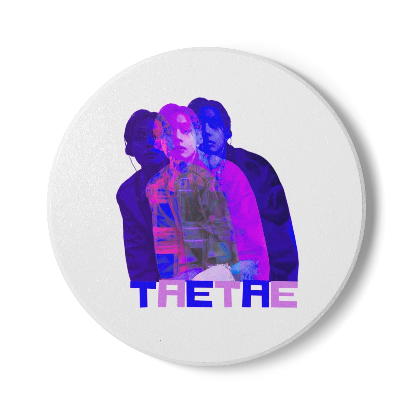 TaeTae (Purple) Ceramic Coaster